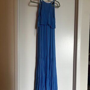 FRENCH CONNECTION Crepe Halter Maxi Dress